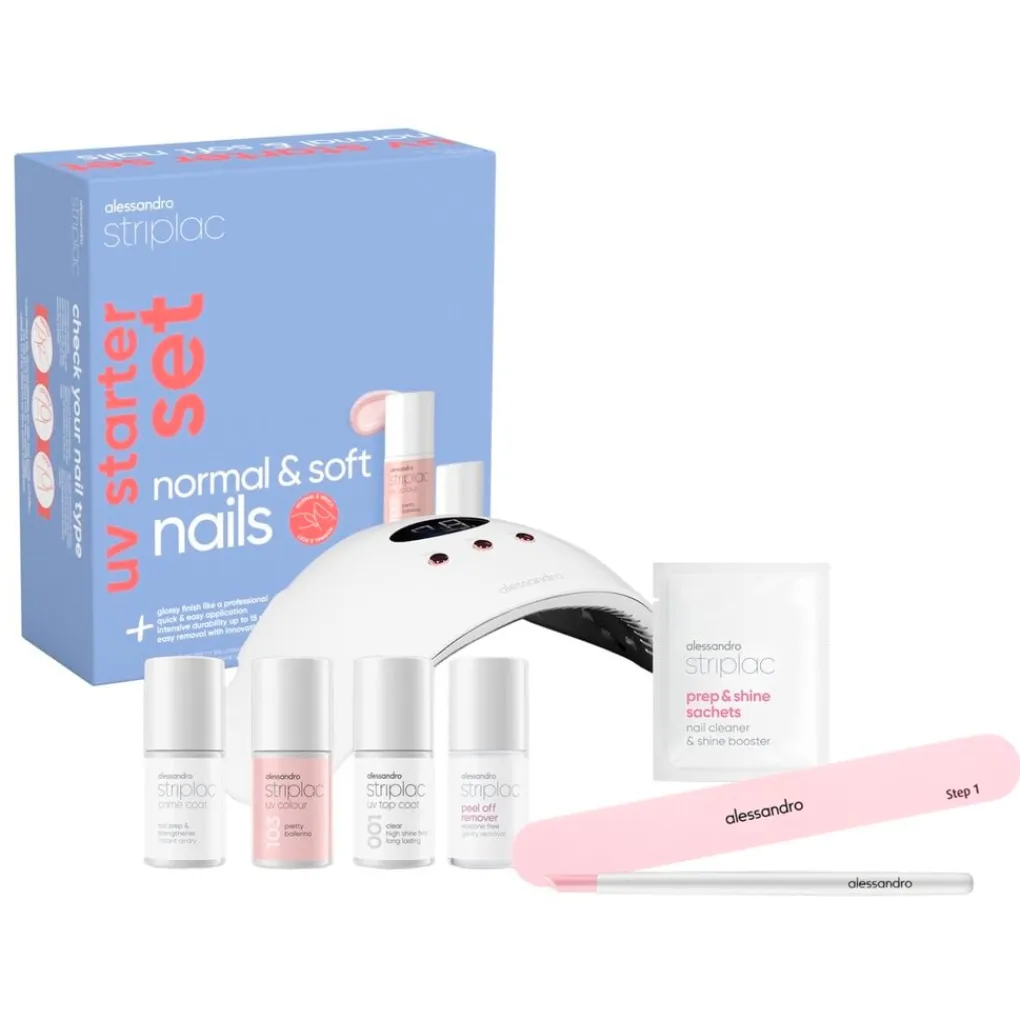 Clearance Striplac UV Starter Set Nagel-Ledlamp|Gellak