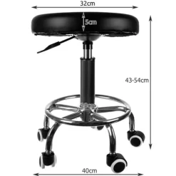 Outlet Beautylushh Kapperskruk Zadelkruk op Wielen In Hoogte Verstelbaar Behandelstoelen