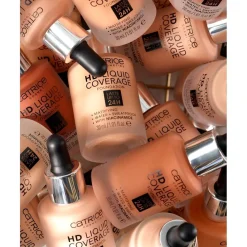 New HD 030 Sand Beige Liquid Coverage Foundation Foundation