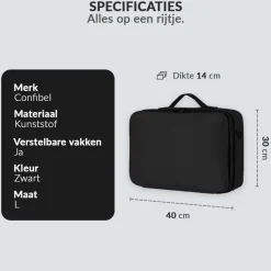 Outlet Cosmetica Koffer Make-up Koffer met verstelbare vakken Make-Up Koffers