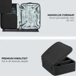 Sale Cosmetica Koffer Make-up Koffer met verstelbare vakken Make-Up Koffers