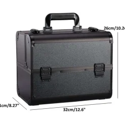 Clearance Opvouwbare Cosmetica Koffer 5 Opbergvakken Beauty Case Make-Up Koffers