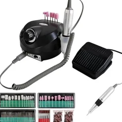 Hot Elektrische Nagelfrees Set 166-delig Inclusief Schuurkapjes Manicure- En/Of Pedicureset