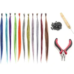 New Feather Extension Startset Haarspelden