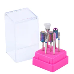 Outlet Keramische Nagelfrees Bitjes 7-delige Set Compleet Manicure- En/Of Pedicureset