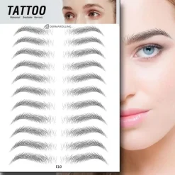Online Semi-Permanente Waterproof Wenkbrauw Tattoo Sticker Wenkbrauw Make-Up