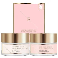 Hot Egf Cell Effect Dagcrème + Egf Cell Effect Nachtcrème + Rose Blossom Oogpads Gezichtsmaskers|Nachtcreme