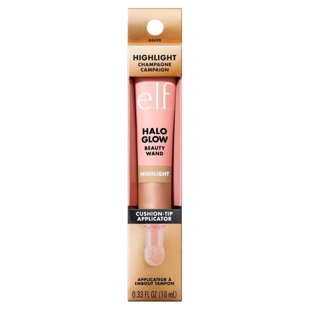 Best e.l.f. Halo Glow Highlight Champagne Campaign Beauty Wand Highlighter