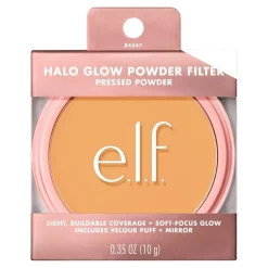 Clearance e.l.f. Halo Glow Powder Filter Medium Neutral Pressed Powder Highlighter|Gezichtspoeder