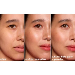 New e.l.f. Halo Glow Powder Filter Light Neutral Pressed Powder Highlighter|Gezichtspoeder