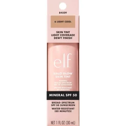 e.l.f. Halo Glow SPF50 6 Light Cool Skin Tint Foundation