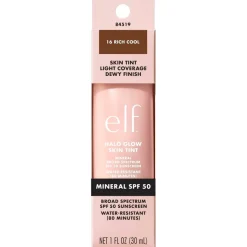e.l.f. Halo Glow SPF50 16 Rich Cool Skin Tint Foundation