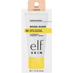 Hot e.l.f. Skin Suntouchable Whoa Glow SPF30 Zonnebrandcrème Zonnebrand|Primer