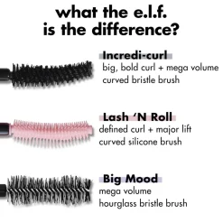 Sale e.l.f. Soft Black Incredible Curl Mascara Mascara