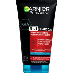 Outlet Garnier PureActive 3-In-1 Anti-Mee-Eters Gezichtsreiniger met Charcoal Gezichtsreiniging