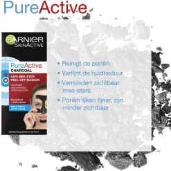 Discount Pure Active Charcoal Peel Off-Masker Gezichtsmaskers