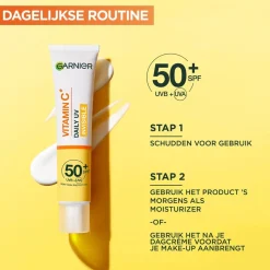 Clearance Garnier Vitamine C SPF50+ Invisible Anti-Pigmentvlekken Daily UV Fluid Dagcreme