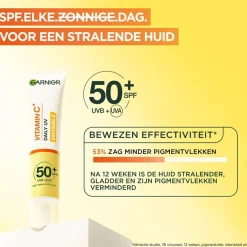 Clearance Garnier Vitamine C SPF50+ Invisible Anti-Pigmentvlekken Daily UV Fluid Dagcreme