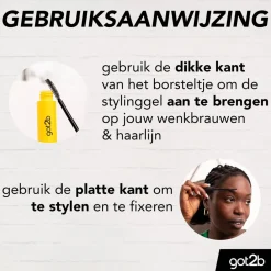 Glued 4 Brows & Edges 2-in-1 Gel Wenkbrauw Make-Up