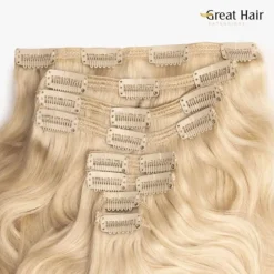 Online Great Hair Extensions Full Head Straight 50 cm Hair Extensions