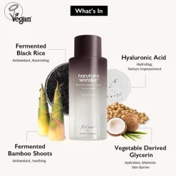 Black Rice Hyaluronic Toner Free of Alcohol Fragrance Korean Skincare|Gezichtsreiniging