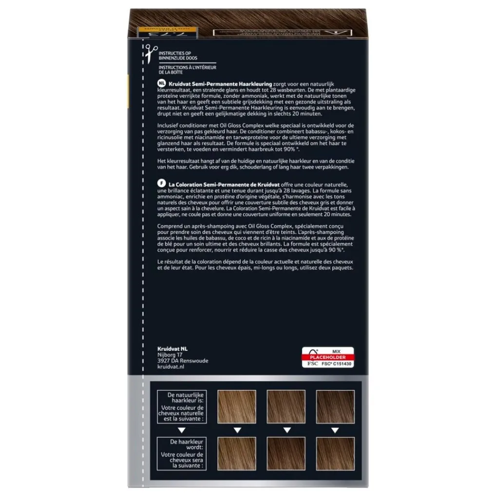 Best 7.73 Dark Blonde Semi-Permanente Haarkleuring Haarverf