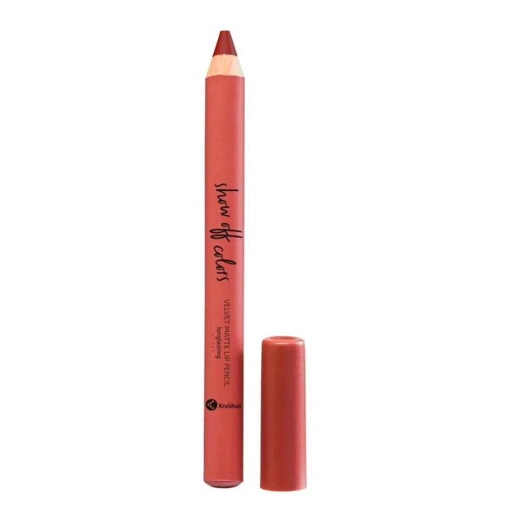 Online Show Off Colors 045 Tropical Coral Velvet Matte Lip Pencil Lipmake-Up