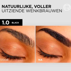 Outlet L'Oréal Paris 1.0 Black Brow Color Wenkbrauwverf Wenkbrauw Make-Up