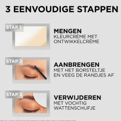 Outlet L'Oréal Paris 1.0 Black Brow Color Wenkbrauwverf Wenkbrauw Make-Up