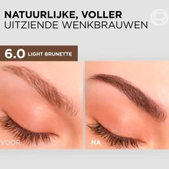 New L'Oréal Paris 6.0 Light Brunette Brow Color Wenkbrauwverf Wenkbrauw Make-Up