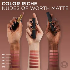 Sale L'Oréal Paris Color Riche 601 Worth It Nude Intense Volume Matte Lippenstift Lipmake-Up