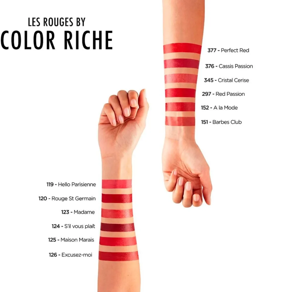 Sale L’Oréal Paris Color Riche 345 Cristal Cerise Satin Lippenstift Lipmake-Up