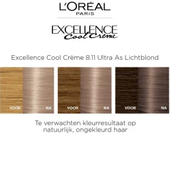 Clearance L'Oréal Paris Cool Crème 8.11 Ultra Licht Asblond Permanente Haarkleuring Haarverf