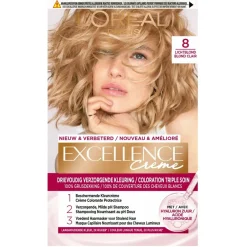 Sale L'Oréal Paris Crème 8 Lichtblond Permanente Haarverf Haarverf