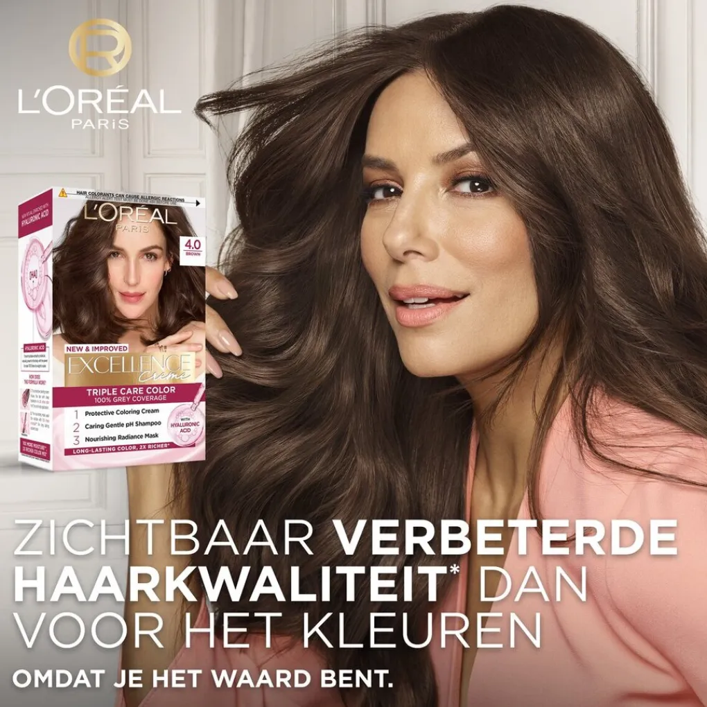 New L'Oréal Paris Crème 3 Donkerbruin Permanente Haarverf Haarverf