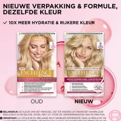 Sale L'Oréal Paris Crème 9 Zeer Lichtblond Permanente Haarverf Haarverf