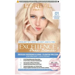 New L'Oréal Paris Pure Blonde 01 Ultra Licht Natuurlijk Blond Permanente Haarverf Haarverf