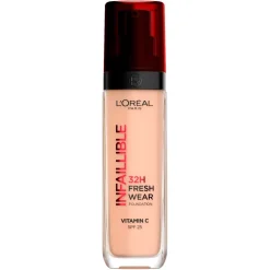 Clearance L'Oréal Paris Infaillible 145 Beige Rose SPF25 32H Fresh Wear Foundation Foundation