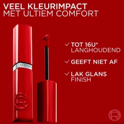 Hot L'Oréal Paris Infaillible Laque Resistance 415 Red Bisou Lippenstift Lipmake-Up