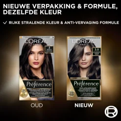 Sale L'Oréal Paris Préférence 3 Donkerbruin Permanente Haarkleuring Haarverf