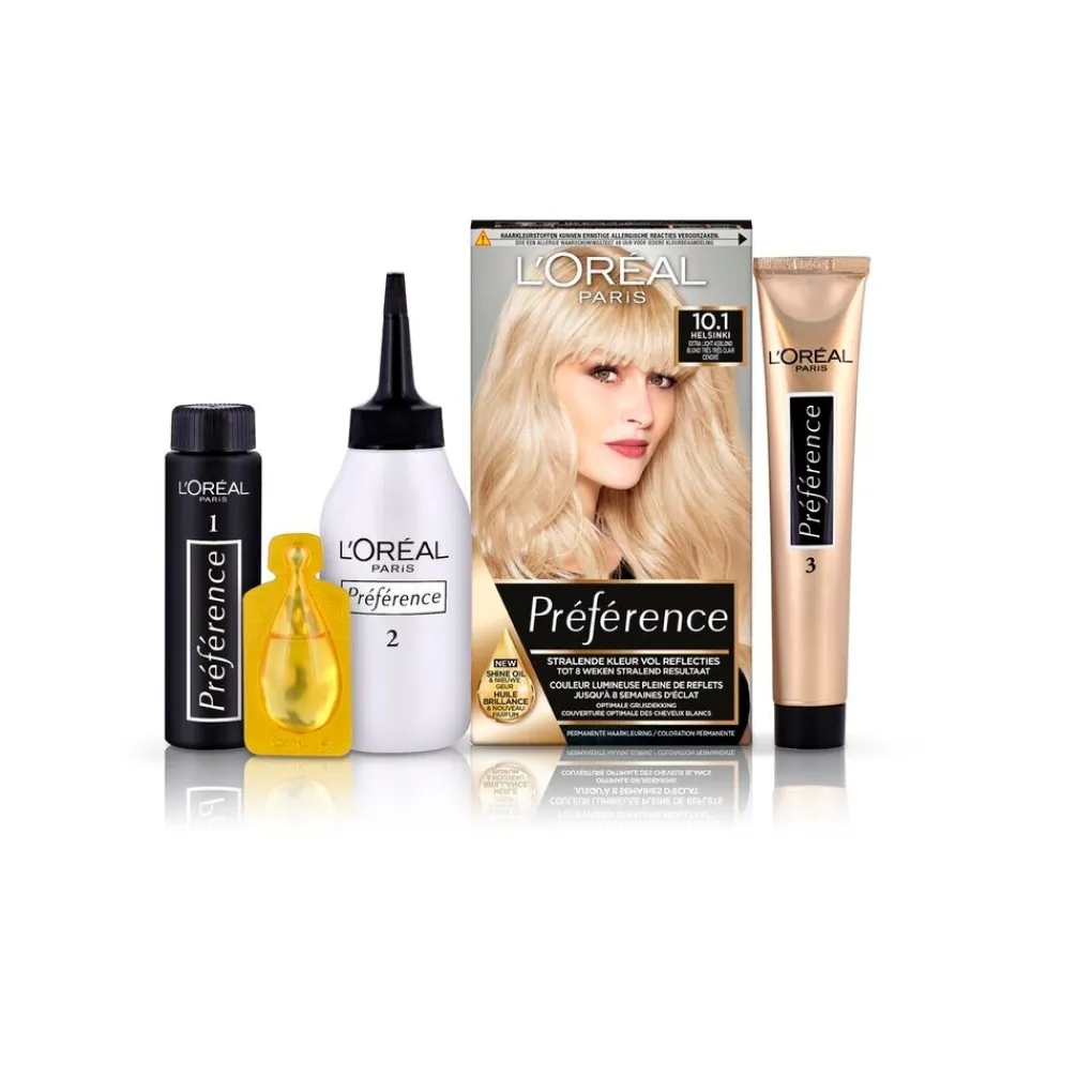 Online L'Oréal Paris Préférence Cool Blondes 10.1 Extra Licht Asblond Permanente Haarkleuring Haarverf