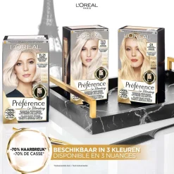 Outlet L'Oréal Paris Préférence Le Blonding 11.21 Ultra Licht Parelmoer Asblond Permanente Haarkleuring Haarverf