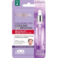 New L’Oréal Paris Revitalift Filler Verkoelend Oogserum Masker Gezichtsmaskers
