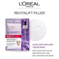 Outlet L'Oréal Paris Revitalift Filler Tissuemasker Gezichtsmaskers