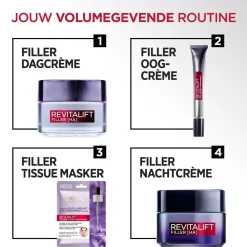 Outlet L'Oréal Paris Revitalift Filler Tissuemasker Gezichtsmaskers
