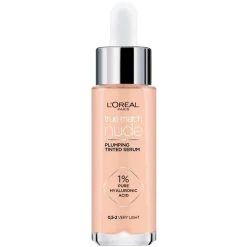 Hot L'Oréal Paris True Match Nude 0.5-2 Very Light Plumping Tinted Serum Foundation