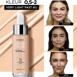 Hot L'Oréal Paris True Match Nude 0.5-2 Very Light Plumping Tinted Serum Foundation