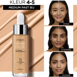 Hot L'Oréal Paris True Match Nude 4-5 Medium Plumping Tinted Serum Foundation
