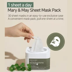 Online CICA Houttuynia Tea Tree Calming Mask Korean Skincare|Gezichtsmaskers