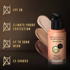 Outlet Facefinity All Day Flawless C64 Rose Gold Foundation Foundation